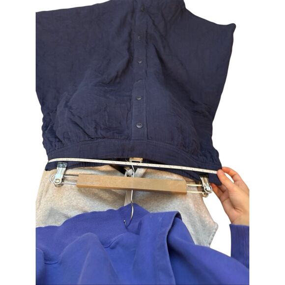 Pact Navy Button Front Skirt - Picture 5 of 5